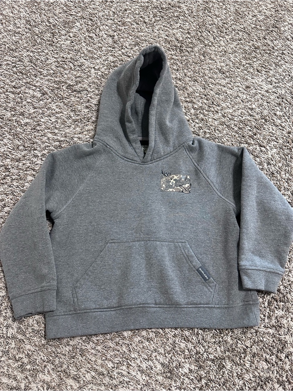 Burlebo Kids' Gray Hoodie Sweatshirt - Cozy Everyday Pullover